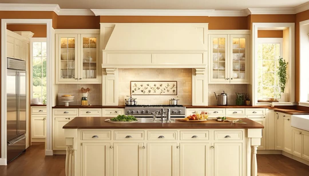 Jakie kolory ścian do kremowych mebli kuchennych stworzą harmonię?
